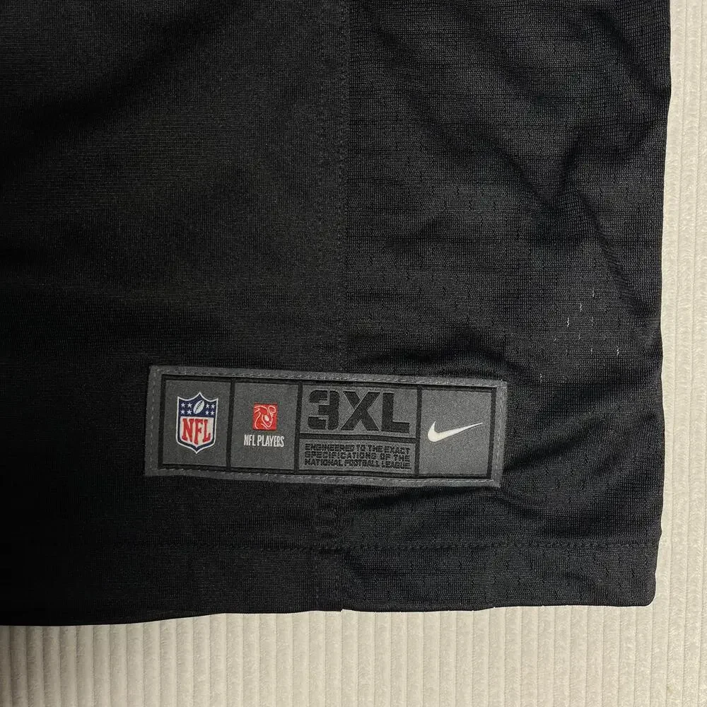New York Jets Jersey Mens 3XL Black NFL Football Nike Aaron Rodgers 8 On Field